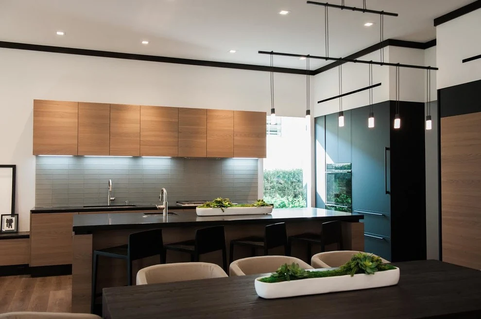 Kitchen in the Jupiter residence, designed by Luxe Design Studios