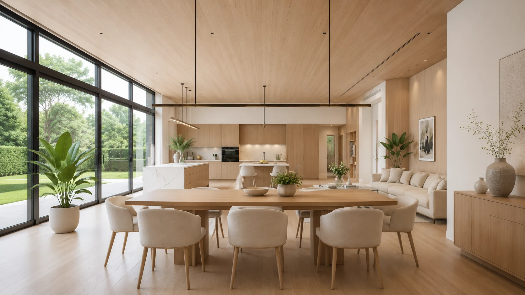 Diningroom in the Miami residence, designed by Luxe Design Studios