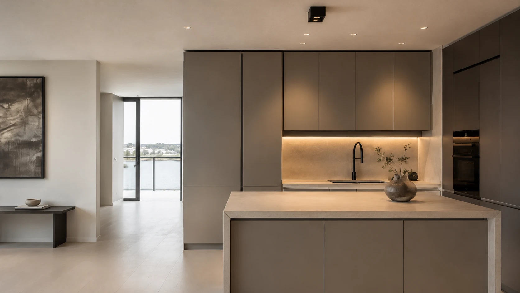 Kitchen in the Naples residence, designed by Luxe Design Studios