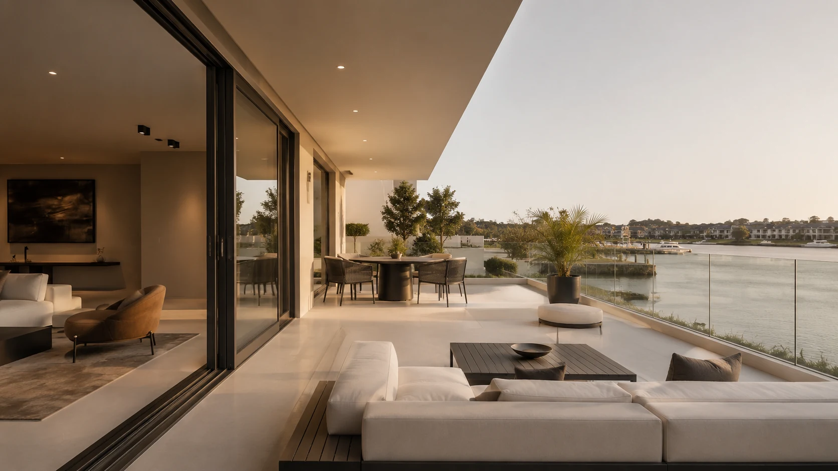 Outdoor in the Naples residence, designed by Luxe Design Studios